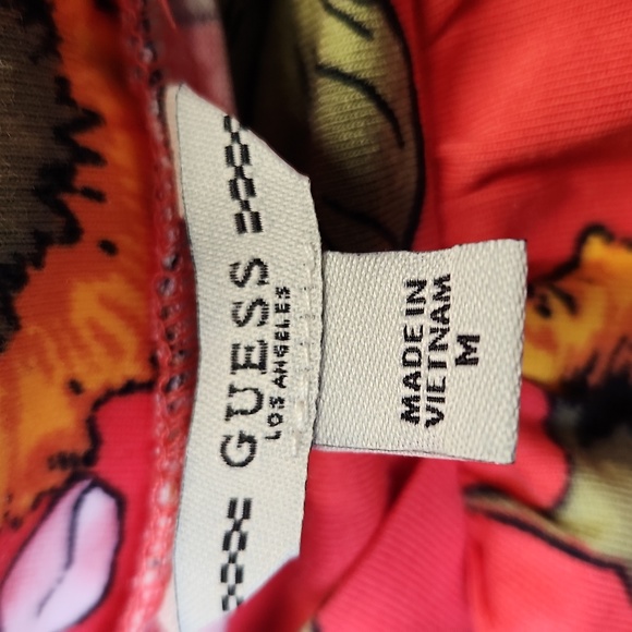 Guess Flourish Fields Sushi Kiss Kae Ruffle Top Size Medium - Picture 5 of 7